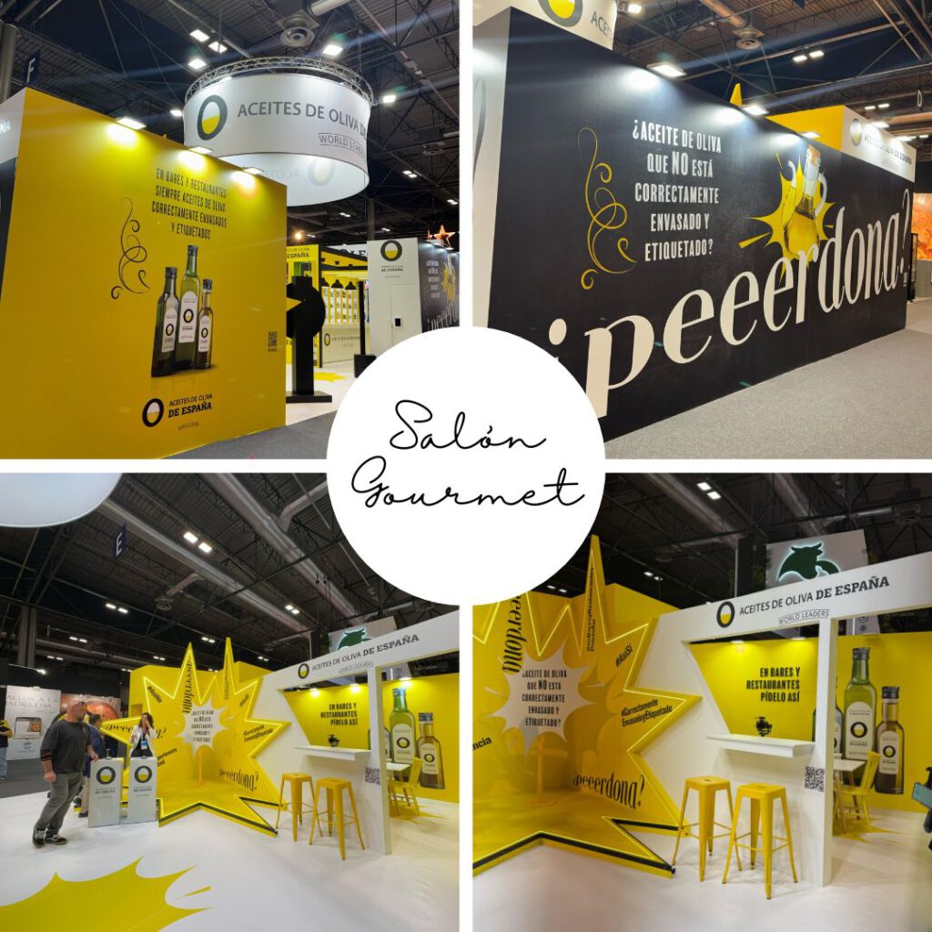 Diseño y montaje de stands Salón Gourmet 2025 por Dejavu Project
