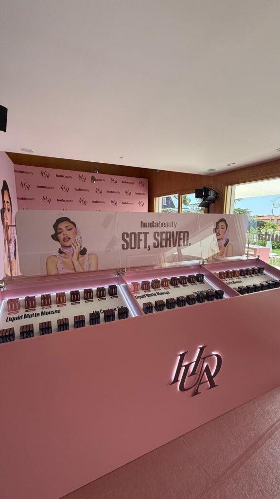 Huda Beauty producción y montaje experiencial
