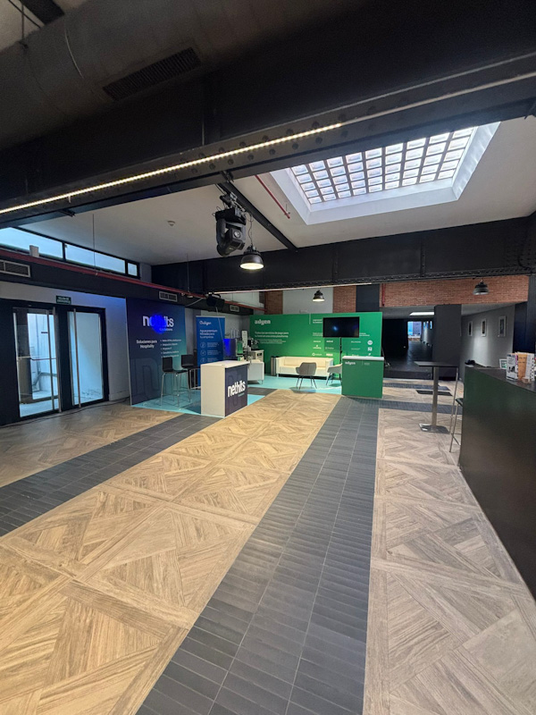 Detalle del montaje y la producción creativa del evento ITH Innovation